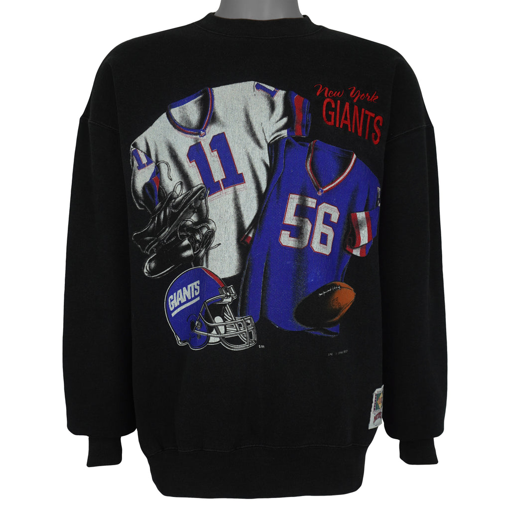 NFL (Nutmeg) - New York Giants Football Jersey Sweatshirt 1993 Large Vintage Retro Football