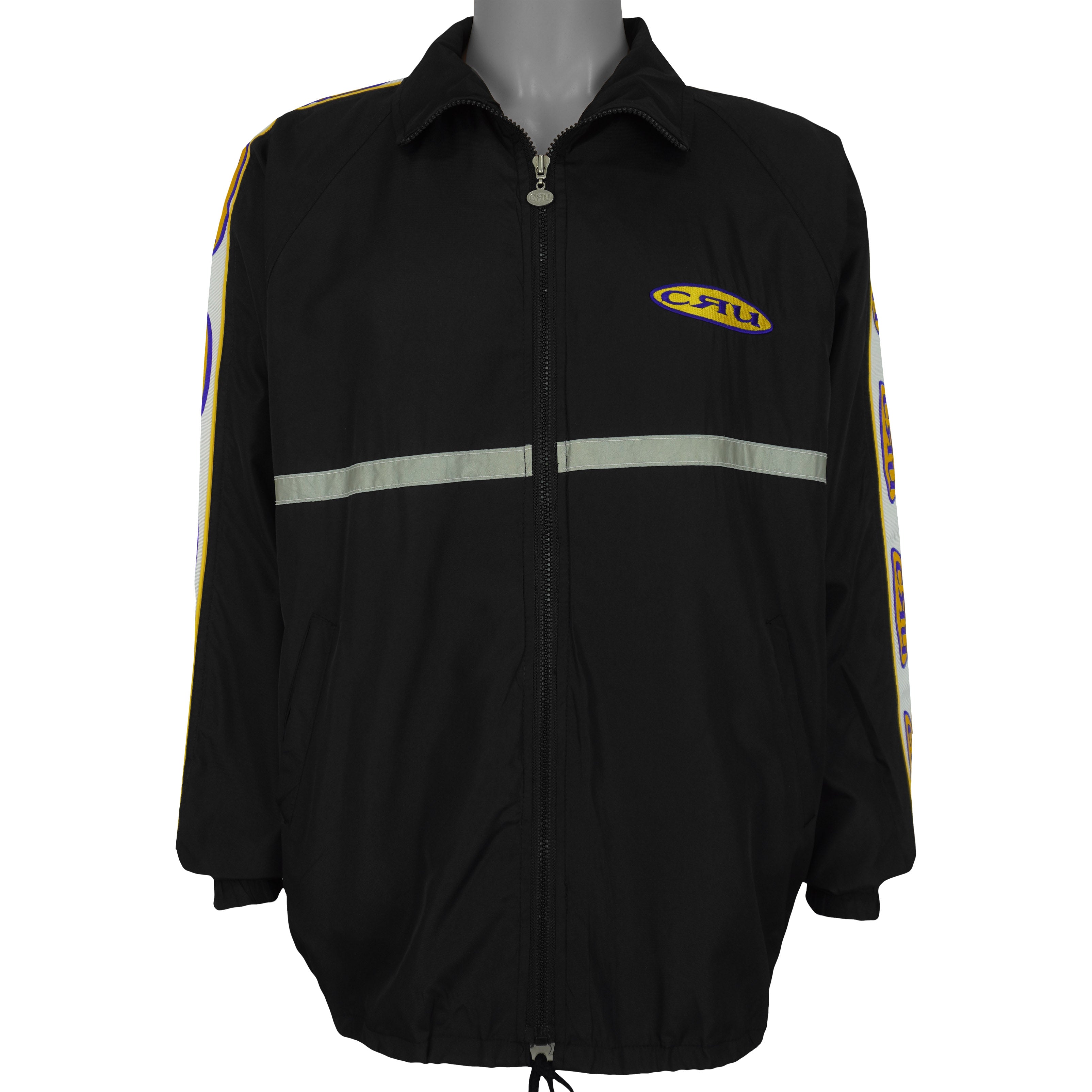 Vintage - CRU Big Spell-Out Windbreaker 1990s Large Vintage Retro