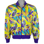 Adidas - Neon Multicolor Track Jacket 1990s Medium