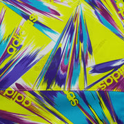 Adidas - Neon Multicolor Track Jacket 1990s Large Vintage Retro