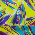 Adidas - Neon Multicolor Track Jacket 1990s Large Vintage Retro