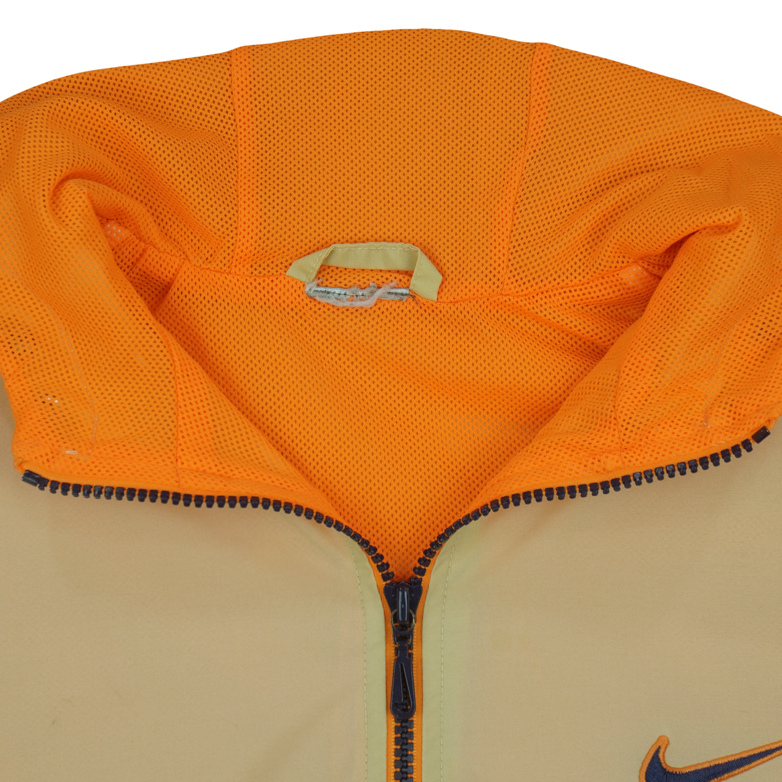 Nike - 1/4 Zip Hooded Pullover Windbreaker 1990s Medium Vintage Retro
