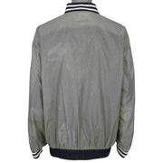 MLB (Pro Player) - Blue & Grey Yankees Reversible Windbreaker 1990s X-Large Vintage Retro Baseball