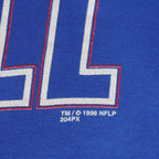 NFL (Riddell) - Buffalo Bills Big Logo Crew Neck Sweatshirt 1998 X-Large Vintage Retro Football