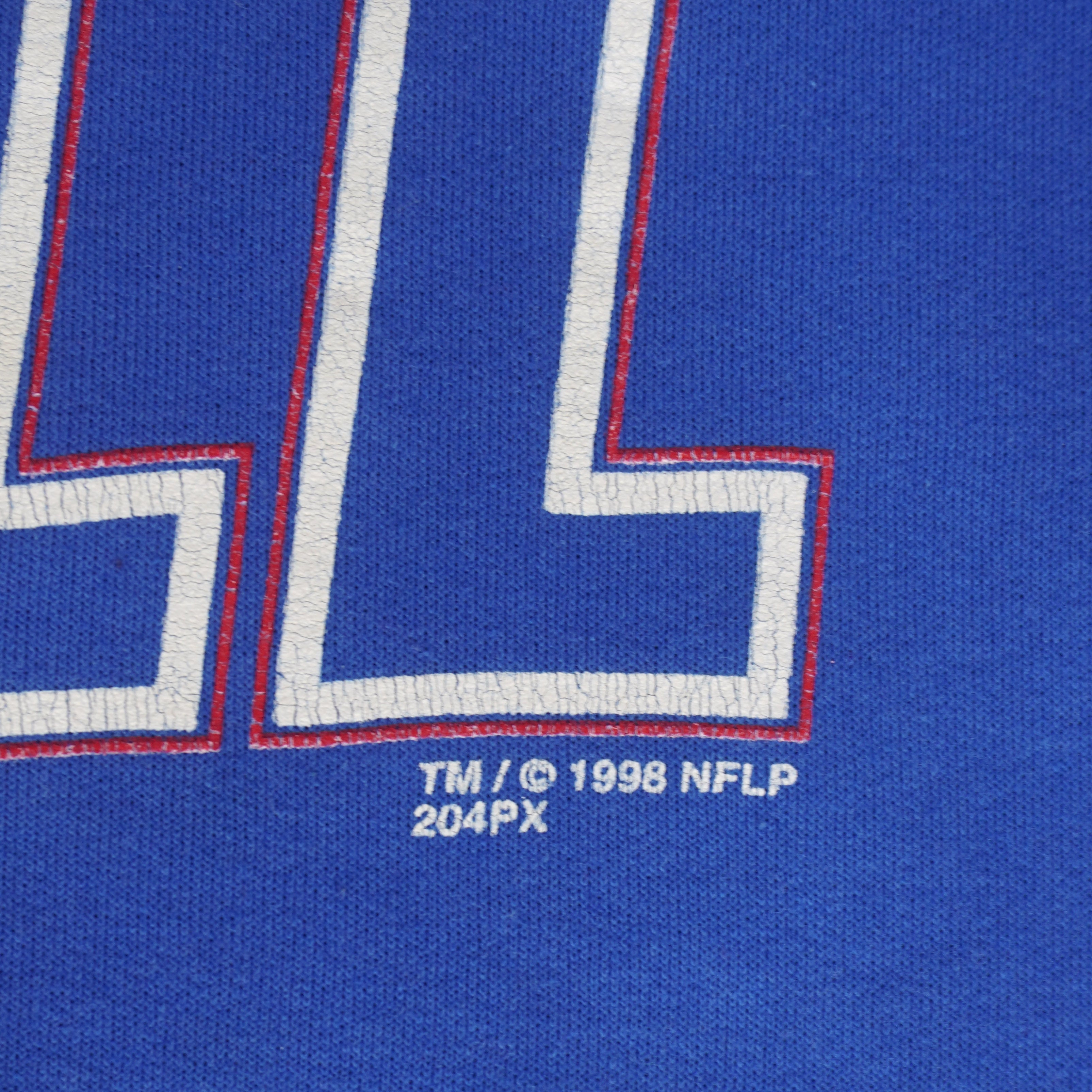 NFL (Riddell) - Buffalo Bills Big Logo Crew Neck Sweatshirt 1998 X-Large Vintage Retro Football