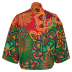Adidas - Floral Pattern Windbreaker 1990s Large Vintage Retro