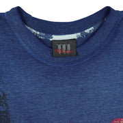Vintage Wilson - Football Graphic T-Shirt 1990s Large in blue and navy