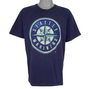 MLB (Pro Player) - Seattle Mariners Single Stitch T-Shirt 1995 Large Vintage Retro Baseball