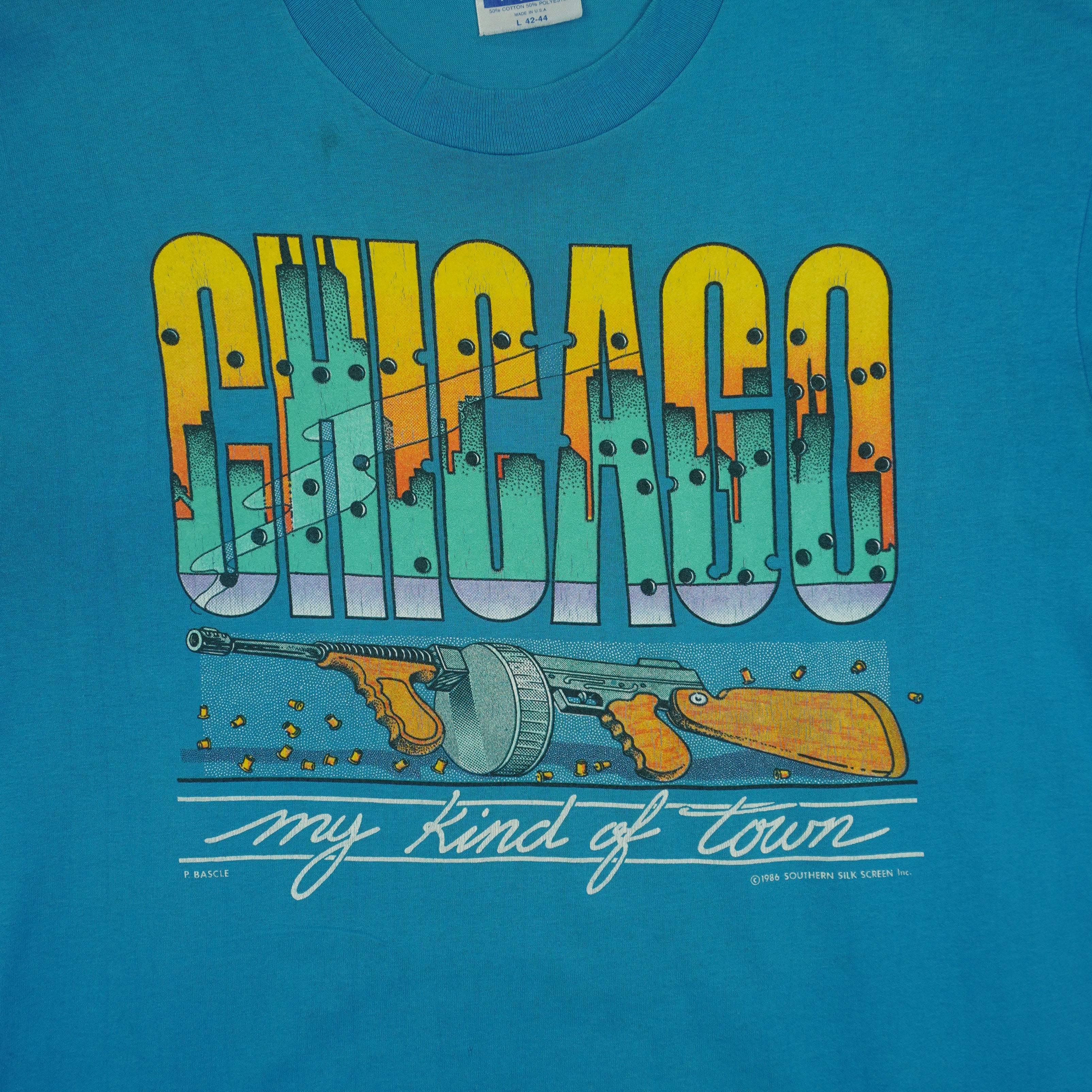 Vintage (Hanes) - Chicago My Kind of Town T-Shirt 1986 Large Vintage Retro
