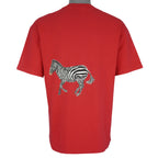 Vintage (Hanes) -Zebras Animal Print T-Shirt 1990s Large Vintage Retro