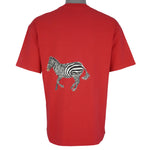 Vintage (Hanes) -Zebras Animal Print T-Shirt 1990s Large Vintage Retro