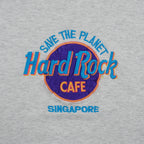 Vintage - Hard Rock Cafe Singapore Crew Neck Sweatshirt 1990s X-Large Vintage Retro
