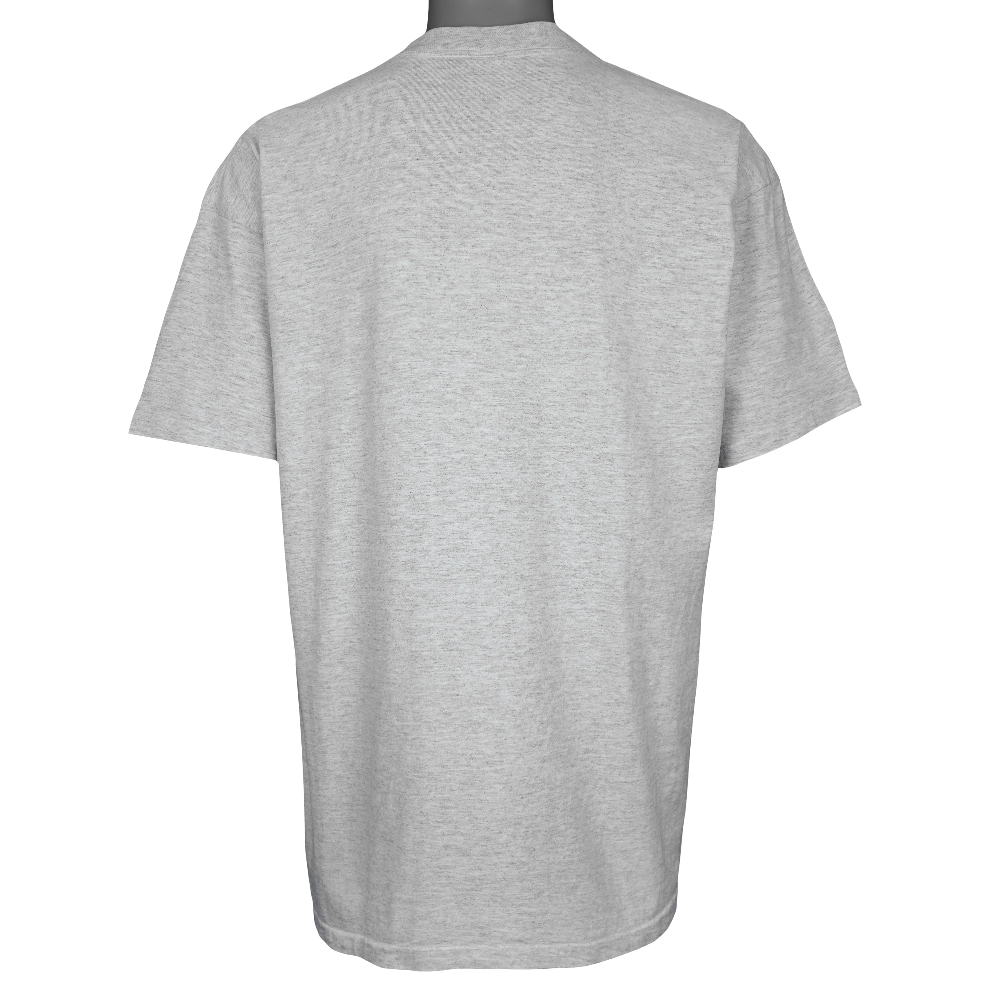 Adidas - Grey Big Logo T-Shirt 1990s X-Large Vintage Retro