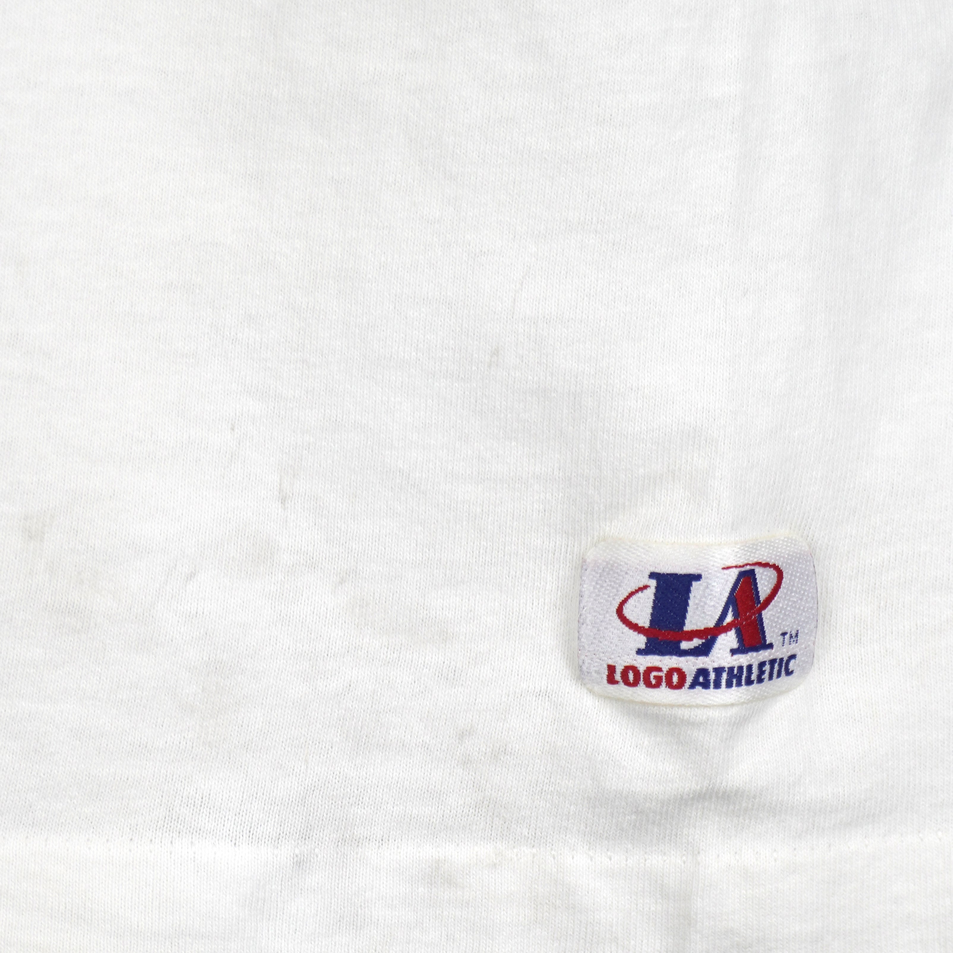 NHL (Logo Athletic) - New Jersey Devils Embroidered T-Shirt 1990s X-Large Vintage Retro Hockey