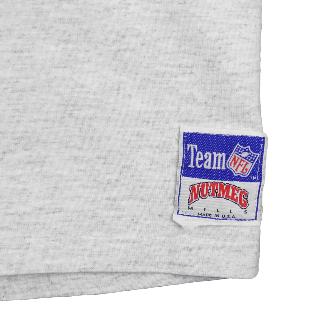 NFL (Nutmeg) - Miami Dolphins Embroidered T-Shirt 1990s X-Large Vintage Retro Football