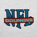NFL (Nutmeg) - Miami Dolphins Embroidered T-Shirt 1990s X-Large Vintage Retro Football