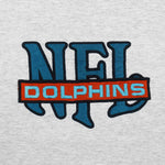NFL (Nutmeg) - Miami Dolphins Embroidered T-Shirt 1990s X-Large Vintage Retro Football