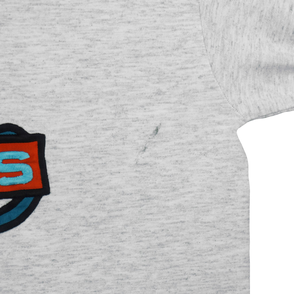 NFL (Nutmeg) - Miami Dolphins Embroidered T-Shirt 1990s X-Large Vintage Retro Football