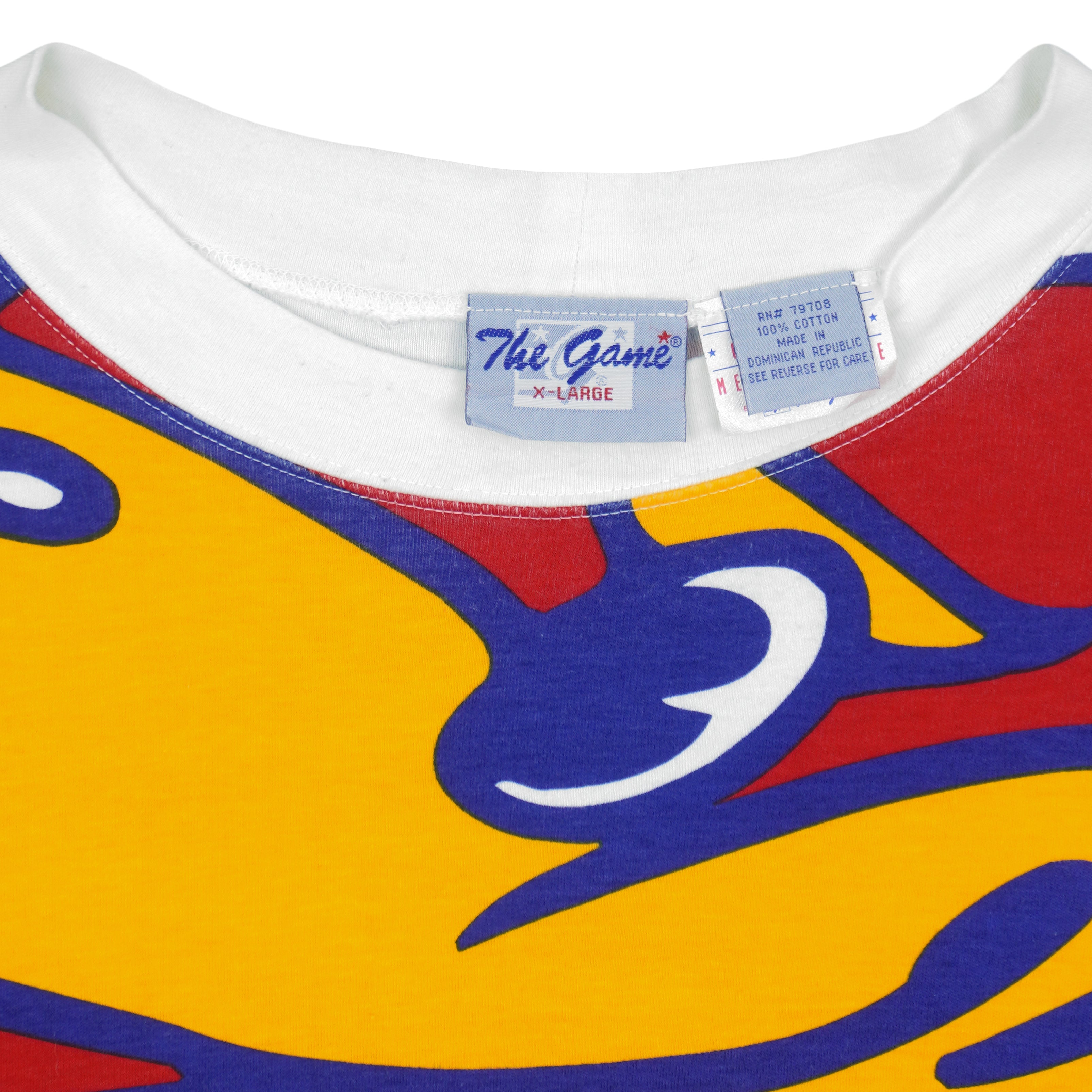 NCAA (The Game) - Kansas Jayhawks Big Logo T-Shirt 1990s X-Large Vintage Retro