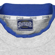 Vintage MLB (Softwear) - Montreal Expos Roll-Up Sleeve Baseball T-Shirt 1993 Large in gray and blue