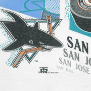 NHL (Team Rated) - San Jose Sharks Hockey T-Shirt 1994 X-Large Vintage Retro Hockey