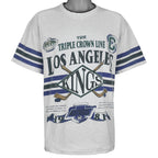 NHL - Los Angeles Kings Triple Crown Line T-Shirt 1990s Large Vintage Retro Hockey