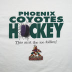 NHL (Lee Sport) - Phoenix Coyotes Hockey Spell-Out T-Shirt 1990s X-Large Vintage Retro Hockey