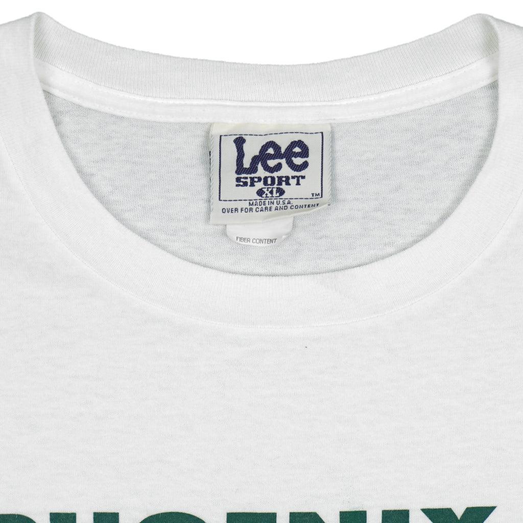 NHL (Lee Sport) - Phoenix Coyotes Hockey Spell-Out T-Shirt 1990s X-Large Vintage Retro Hockey