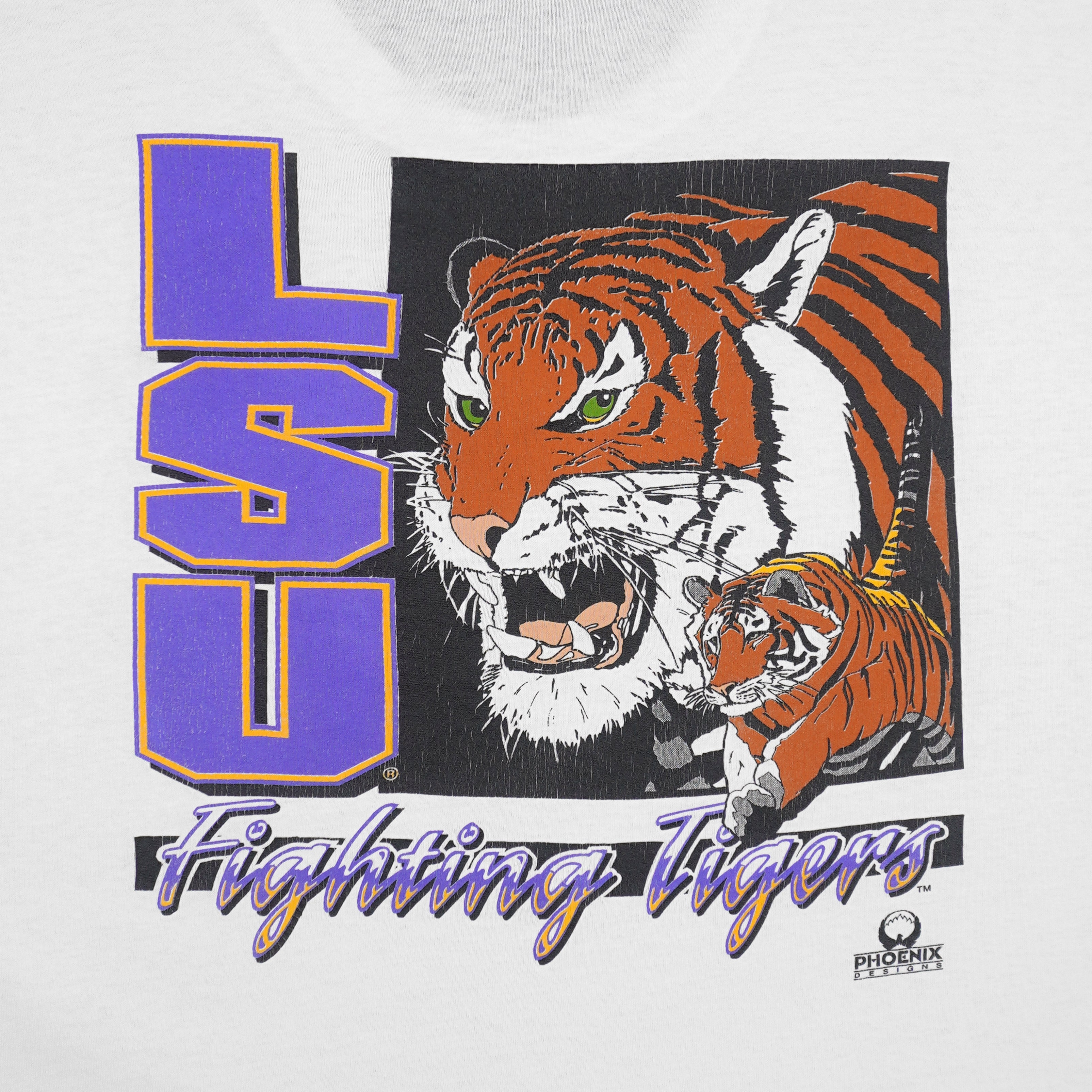 NCAA (Delta) - LSU Fighting Tigers T-Shirt 1990s X-Large Vintage Retro