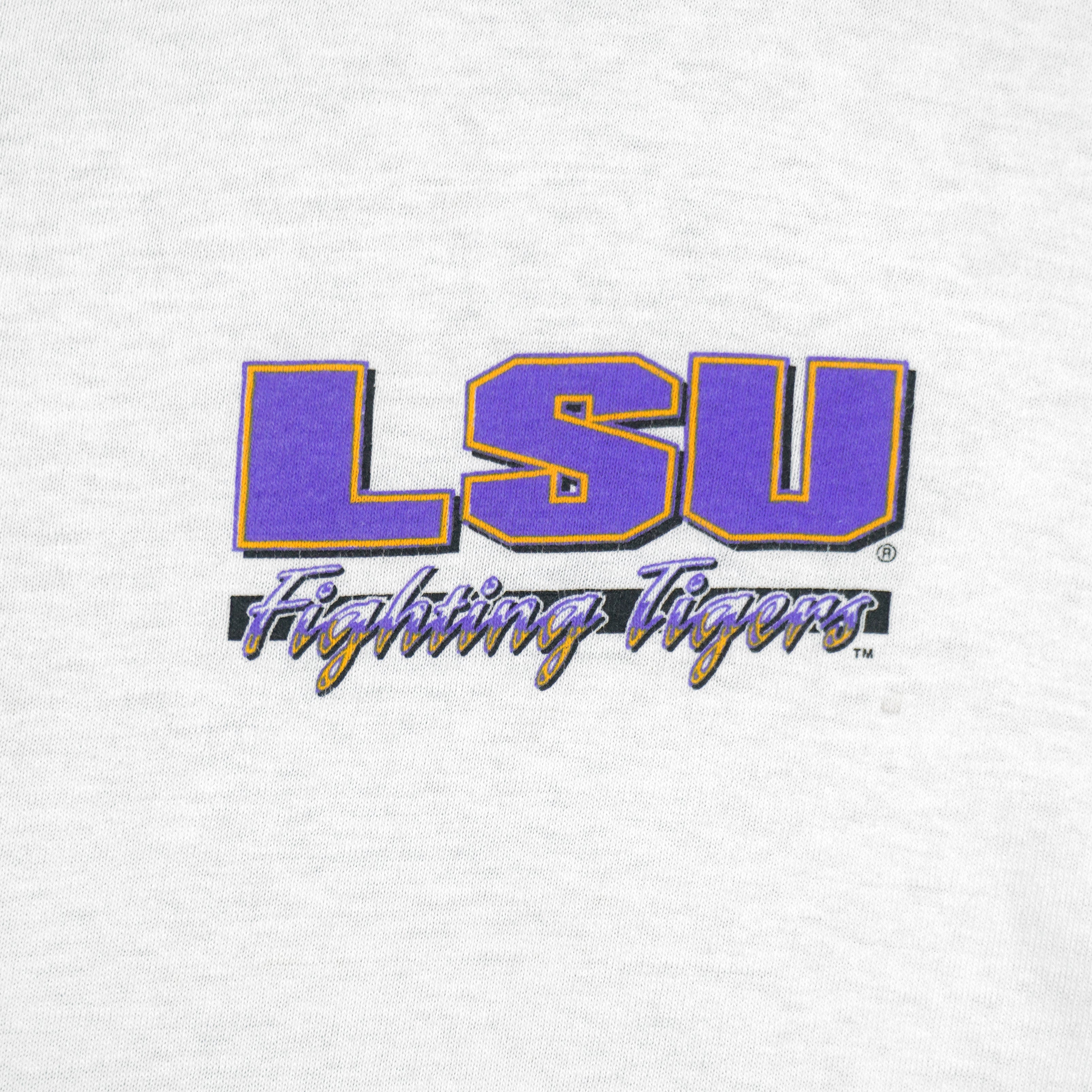 NCAA (Delta) - LSU Fighting Tigers T-Shirt 1990s X-Large Vintage Retro