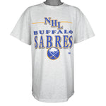 NHL (Trench) - Buffalo Sabres Spell-Out T-Shirt 1992 X-Large
