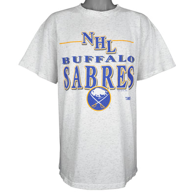 NHL (Trench) - Buffalo Sabres Spell-Out T-Shirt 1992 X-Large
