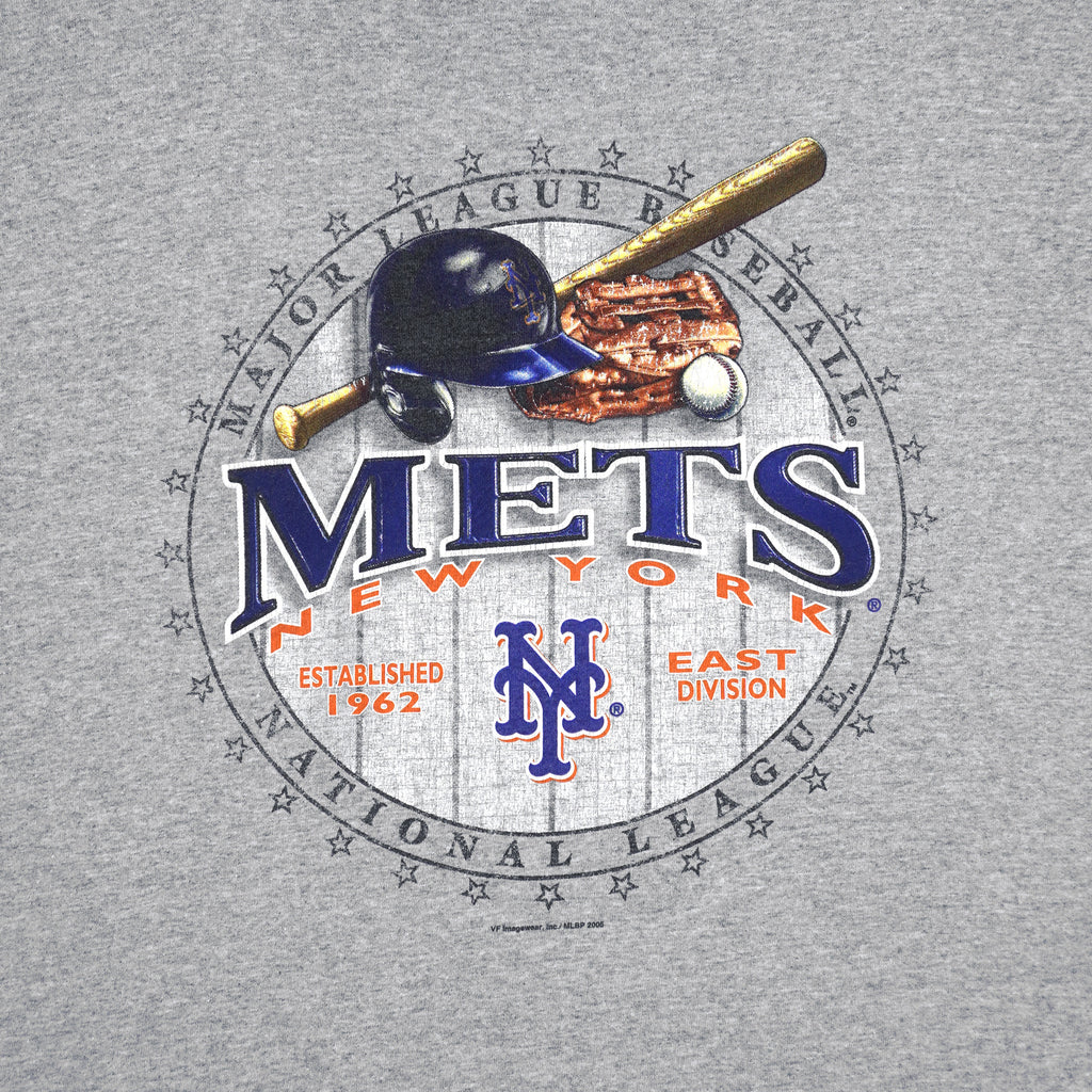 MLB (CSA) - New York Mets Baseball T-Shirt 2005 X-Large Vintage Retro Baseball