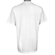 NFL (Anvil) - Baltimore Ravens Ray Lewis Rayenator Defense Spell-Out T-Shirt 2001 Large Vintage Retro Football