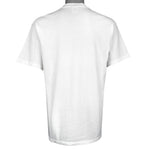 NFL (Anvil) - Baltimore Ravens Ray Lewis Rayenator Defense Spell-Out T-Shirt 2001 Large Vintage Retro Football