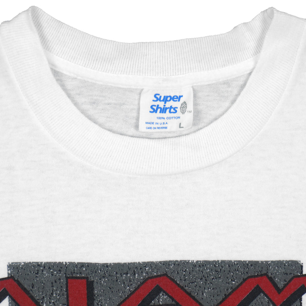 NBA (Super Shirt) - Miami Heat Autographed T-Shirt 1990s Large Vintage Retro Basketball