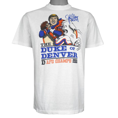 NFL (Stedman) - John Elway The Duke of Denver Broncos T-Shirt 1986 Large