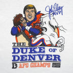 NFL (Stedman) - John Elway The Duke of Denver T-Shirt 1986 Large Vintage Retro Football