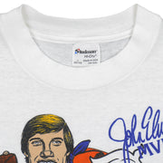 NFL (Stedman) - John Elway The Duke of Denver T-Shirt 1986 Large Vintage Retro Football
