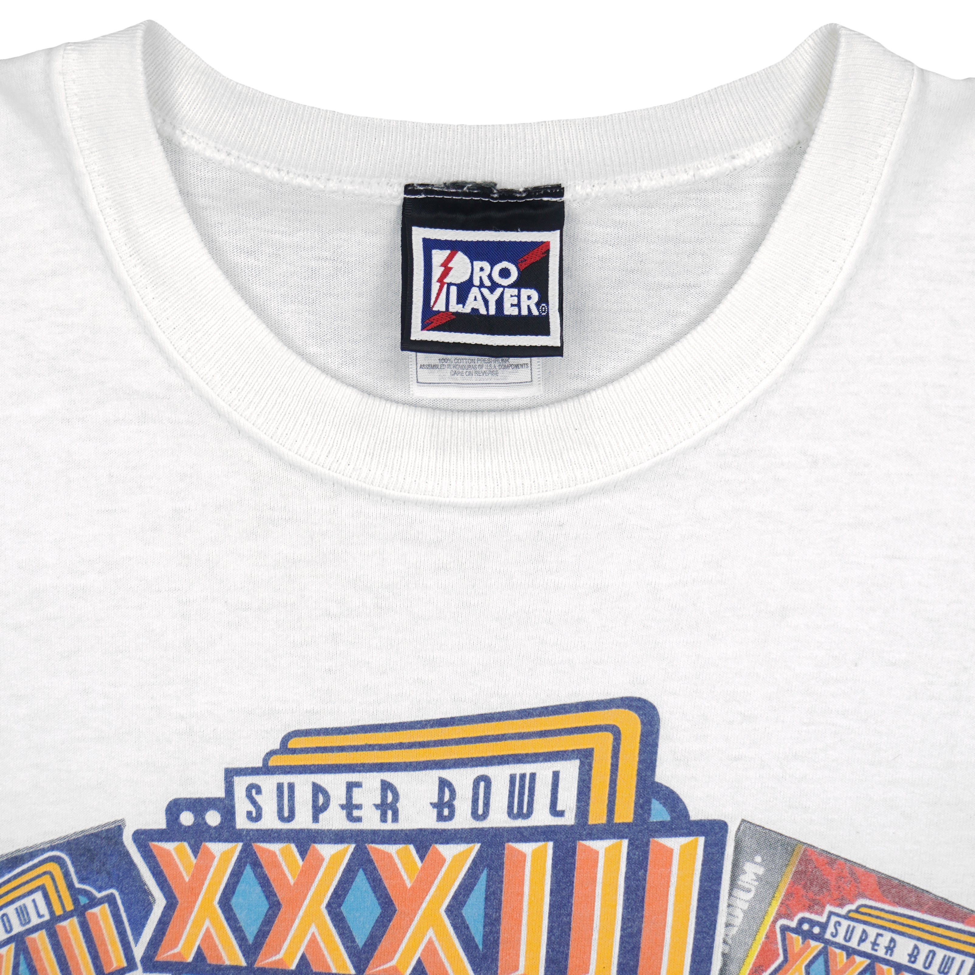 NFL (Pro Player) - Denver Broncos VS Atlanta Falcons Matchups T-Shirt 1999 XX-Large Vintage Retro Football