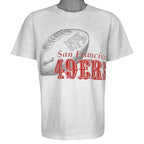 NFL (Team Rated) - San Francisco 49ers Football T-Shirt 1990s Large Vintage Retro Football