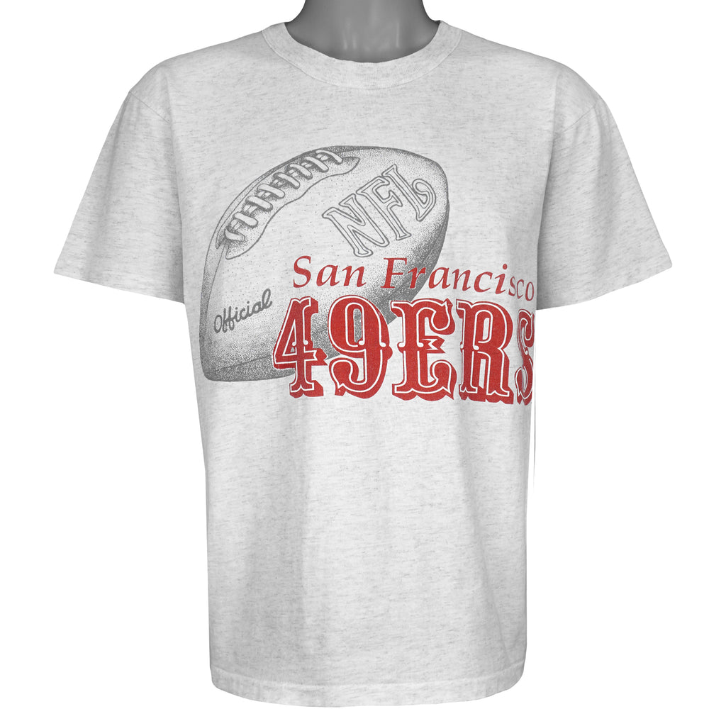 NFL (Team Rated) - San Francisco 49ers Football T-Shirt 1990s Large Vintage Retro Football