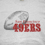 NFL (Team Rated) - San Francisco 49ers Football T-Shirt 1990s Large Vintage Retro Football