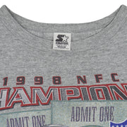 Starter (NFL) - Atlanta Falcons Super Bowl XXXIII Champions T-Shirt 1998 Medium Vintage Retro Football