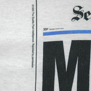 MLB (Jerzees) - Seattle Mariners Front Pages T-Shirt 1995 X-Large Vintage Retro Baseball