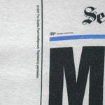 MLB (Jerzees) - Seattle Mariners Front Pages T-Shirt 1995 X-Large Vintage Retro Baseball