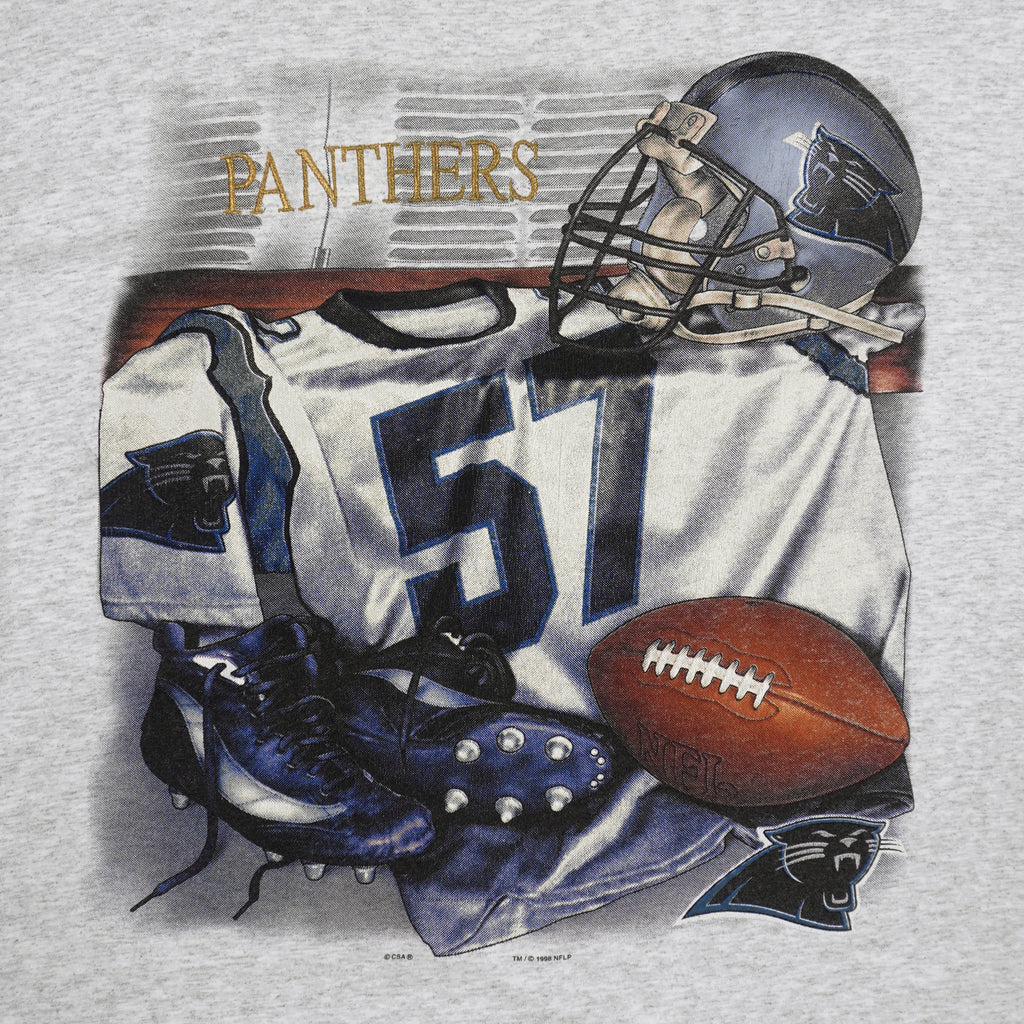 NFL (CSA) - Carolina Panthers Locker Room T-Shirt 1998 Large Vintage Retro Football