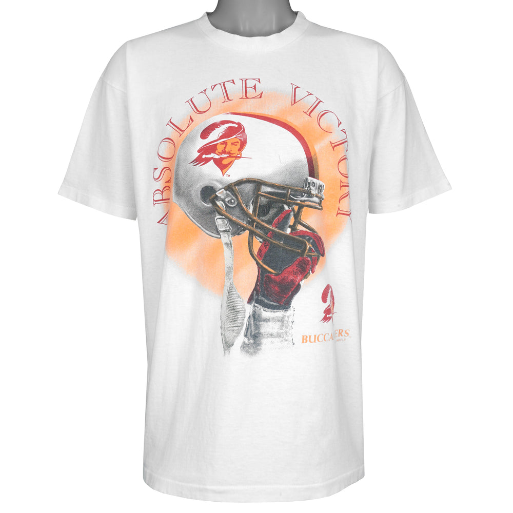 NFL - Tampa Bay Buccaneers Absolute Victory Helmet T-Shirt 1996 X-Large Vintage Retro Football