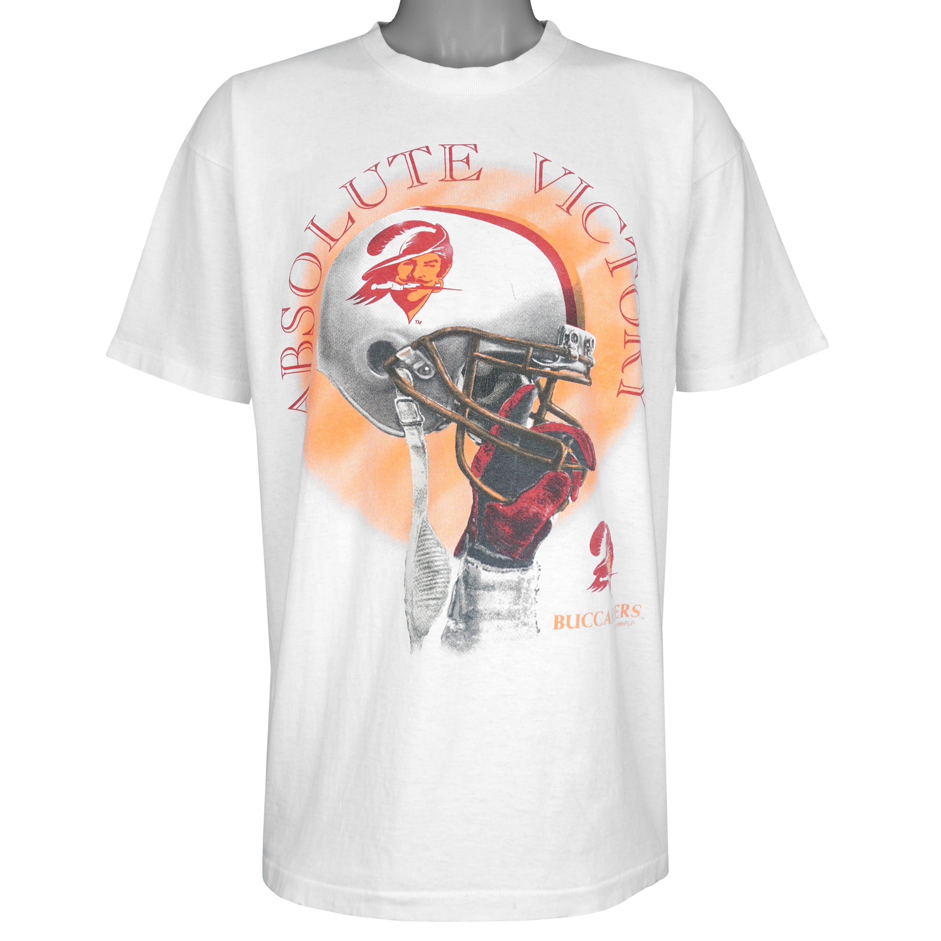 NFL - Tampa Bay Buccaneers Absolute Victory Helmet T-Shirt 1996 X-Large Vintage Retro Football