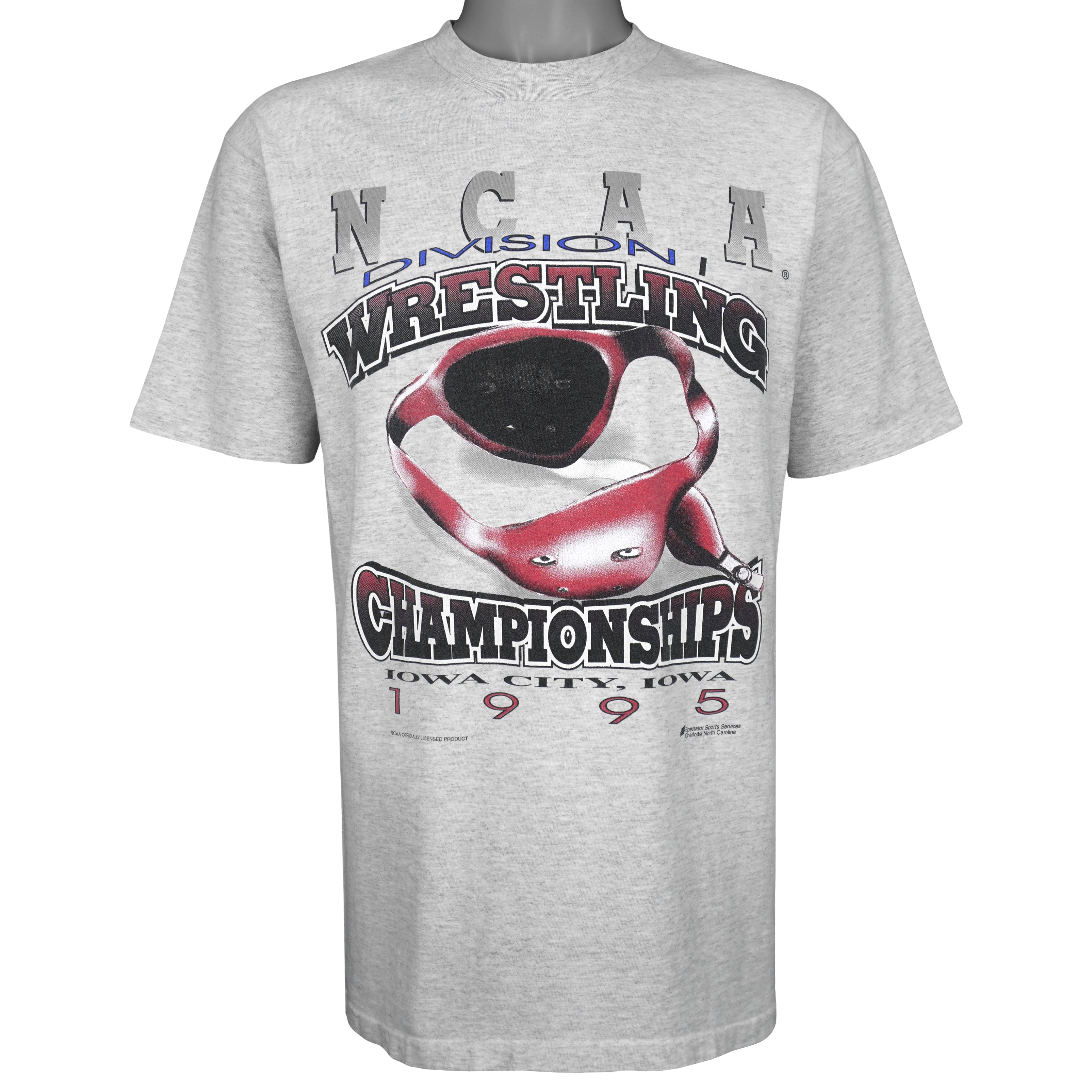 NCAA - Division Wrestling Championships T-Shirt 1995 Large Vintage Retro